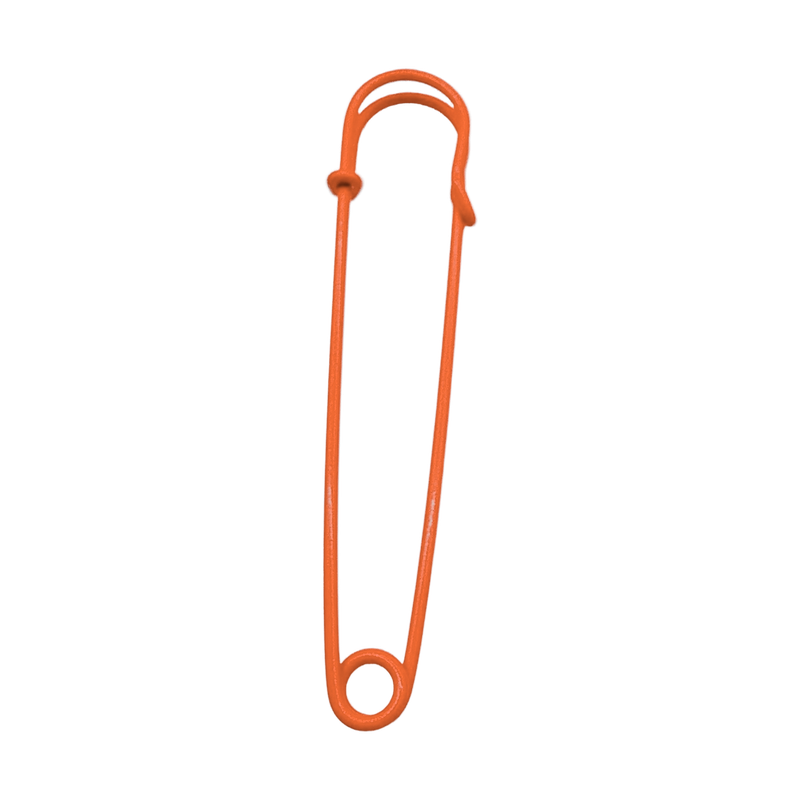 safe pin 2.95 inch — orange