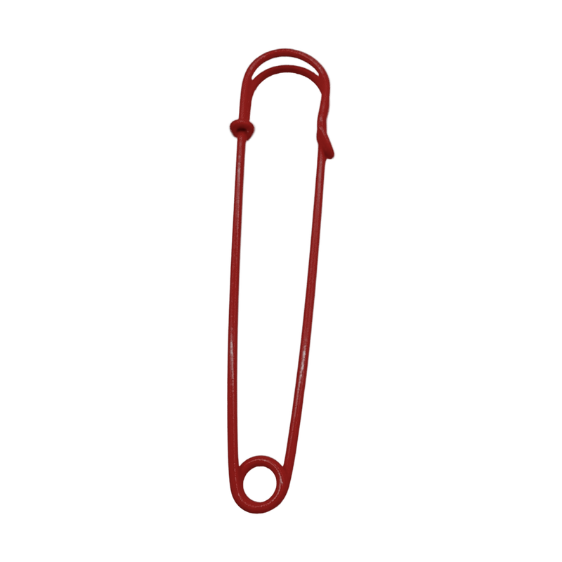 safe pin 2.95 inch — red