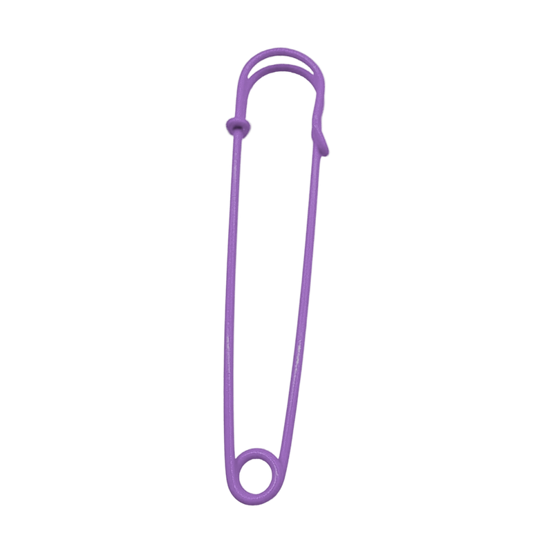 safe pin 2.95 inch — purple