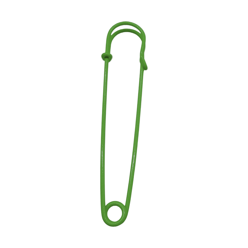 safe pin 2.95 inch — green