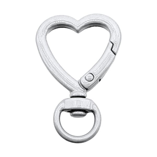 heart keychain clasp with keyring