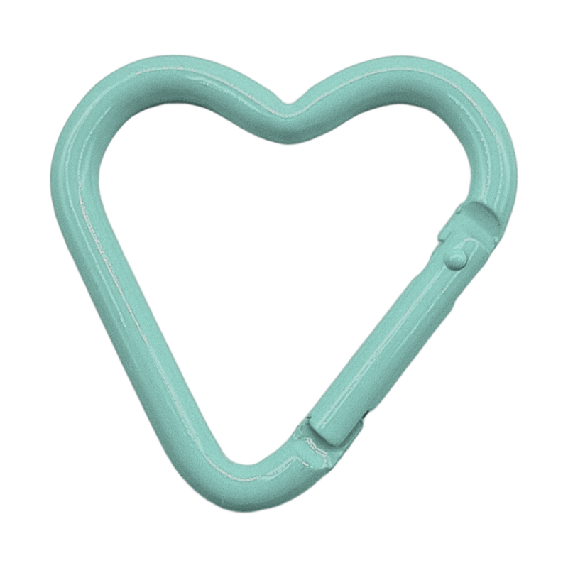 heart keyring clasp — mint_green