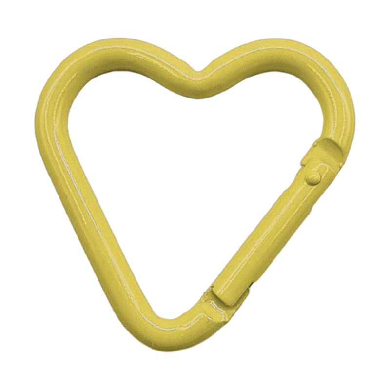 heart keyring clasp — yellow