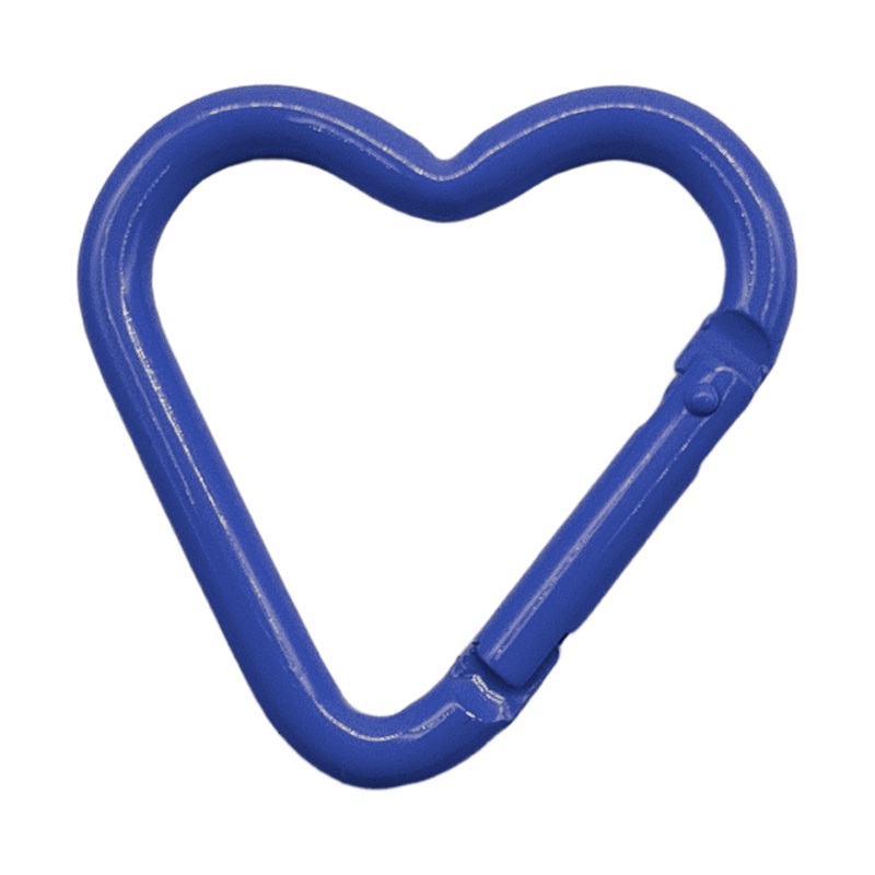 heart keyring clasp — royal_blue